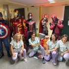 Superhéroes de Marvel en el Hospital de León