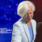 Imagen de archivo de la presidenta del Banco Central Europeo, Christine Lagarde.EFE/Mohamed Siali