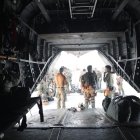 Vista del operativo del Ejército israelí en el que más de 100 soldados de la Unidad Shaldag registraron y desmantelaron un complejo subterráneo que, según aseguraron, se utilizaba para la fabricación de misiles de precisión en Siria.EFE/Ejército Israelí