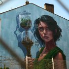 Obra de Uri KTHR realizada en La Bañeza.