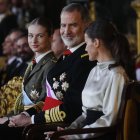 Los reyes y la princesa Leonor durante la Pascua Militar de 2024.-EFE/ Borja Sanchez-Trillo POOL