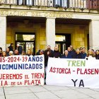 Movilización de hace un año por la Ruta de la Plata en Zamora.