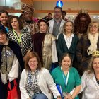 Visita de los Reyes Magos al Hospital de León.