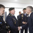 El ministro del Interior, Fernando Grande-Marlaska, inaugura la nueva sede del centro de cooperación policial y aduanera de Tui (Pontevedra). EFE / Salvador Sas