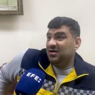 El responsable de Fosas Comunes en la organización Cascos Blancos, Ammar al Salmo, durante una entrevista con EFE en Damasco el 8 de enero de 2025. EFE/Noemí Jabois