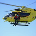 Un helicóptero del servicio de emergencias.