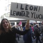 Manifestación por el futuro de León, en febrero de 2020.