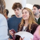 Celia Manzano, en su primer día de trabajo en la exclusiva aceleradora de startups Y Combinator, en Silicon Valley