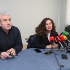 Los alcaldes de Igüeña, Bembibre y Noceda del Bierzo el día que comparecieron ante los medios de comunicación para defender el proyecto de Repsol.