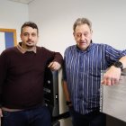 Los profesores de la Universidad de León, Alejandro Chamizo y José Manuel Fernández.