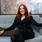 La investigadora del Centro Nacional de Investigaciones Oncológicas (CNIO) y astronauta de reserva de la Agencia Espacial Europea (ESA) Sara García Alonso, en una entrevista con EFE.  EFE/Blanca Millez