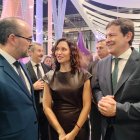 El alcalde de Ponferrada, con Ayuso y Mañueco en Fitur, este viernes.