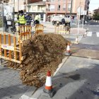 Imagen de archivo un corte de agua por obras.