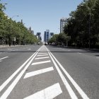 Vista del Paseo de la Castellana de Madrid.EFE/ Mariscal/Archivo