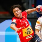 Carlos Álvarez, durante un partido con los Hispanos en el Mundial.