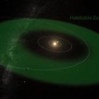 Un equipo internacional de científicos que incluye expertos de la Universidad de Ginebra (UNIGE), centro pionero en la búsqueda de exoplanetas, anunció el descubrimiento de uno de estos astros fuera del Sistema Solar con condiciones aptas para tener agua y vida, aunque sólo en ocasiones, debido a su órbita excéntrica. Fotografía facilitada por la Universidad. EFE