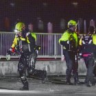 Equipos de rescate en la zona donde se produjo el accidente
