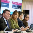 El consejero de la Presidencia, Luis Miguel González Gago, presenta el nuevo portal web de Acción Exterior de la Junta de Castilla y León.