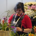 Un alumna de FP durante el campeonato de Skills celebrado en el Palacio de Exposiciones de León.