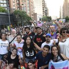 Personas se manifiestan durante una marcha convocada por colectivos LGTBI+ argentinos, este sábado en Córdoba (Argentina). EFE/Ariel Alejandro Carreras