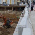 Vista general de las obras de reparación en el barranco del Poyo en Paiporta tres meses después de la dana que arrasó la provincia de Valencia el pasado 29 de octubre. EFE/Ana Escobar