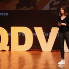 Edurne Pasaban, durante su intervención.