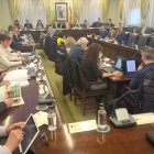 Un momento del consejo de gobierno de la Universidad celebrado ayer.