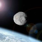 Imagen de archivo de un asteroide aproximándose a la Tierra.