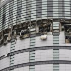 Una vista general de la planta dañada en unos grandes almacenes de la ciudad taiwanesa de Taichung (oeste) por una explosión, el 13 de febrero de 2025. EFE/EPA/RITCHIE B. TONGO