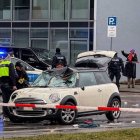Servicios de emergencia en el lugar del atroplleo en Munich.