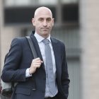 Luis Rubiales, a la salida de los juzgados.