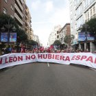 Una de las pancartas de la movilización multitudinaria de 2020.