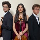 Alban Lukaj, violín; Raffaella Cardaropoli, violoncello, y el pianista Piero Cinosi.