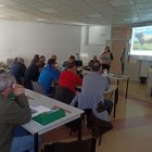 Un momento de la conferencia sobre genética para los ganaderos de Laciana.