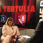 Mari Paz Martínez, anoche, en la entrevista en el programa La Tertulia.