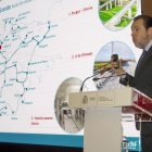 El ministro de Transportes, encargado de presentar ayer el desembolso en la estación castellana.