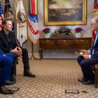 Donald Trump y Elon Musk en la entrevista de la Fox.