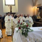 Valentín Fernández, ayer durante la Eucaristía.