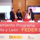 El consejero de Economía en la presentación del plan Feder.