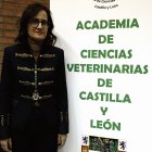 Rosa Capita, en la inauguración del nuevo curso 2025 de la Academia de Ciencias Veterinarias de Castilla y León.
