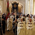 Un momento del encuentro en la basílica.