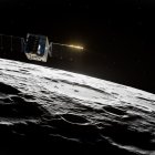 Una ilustración de la sonda espacial Lunar Trailblazer de la Nasa.