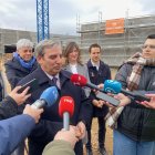 El consejero de Movilidad y Transformación Digital, José Luis Sanz Merino, visita las obras de Scayle.