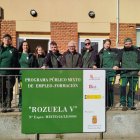 Los integrantes del nuevo programa de empleo público del Ayuntamiento.
