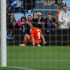 Yeray celebra el gol en Balaídos ante el filial celeste.