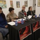 Julia Franco, Elena Aguado, Iván Rega y Amelia Biaín, ayer, en la presentación del Curso de Música Española.