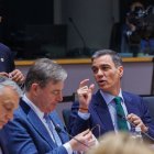 Pedro Sánchez con Costa, ayer en el Consejo de Europa.