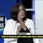 Imagen del programa de CyLTV donde Sonia Tamames pronunció la frase que la ha obligado a dimitir.