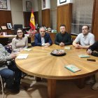 Un momento de la reunión de Asemac en el Ayuntamiento.