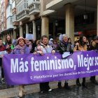 Manifestación por las calles de Palencia.
